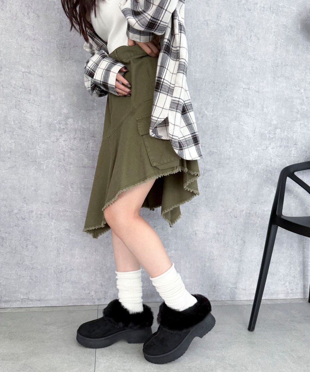 WEGO 【25年秋冬新作/あったかい】ムートンタッチサボ 