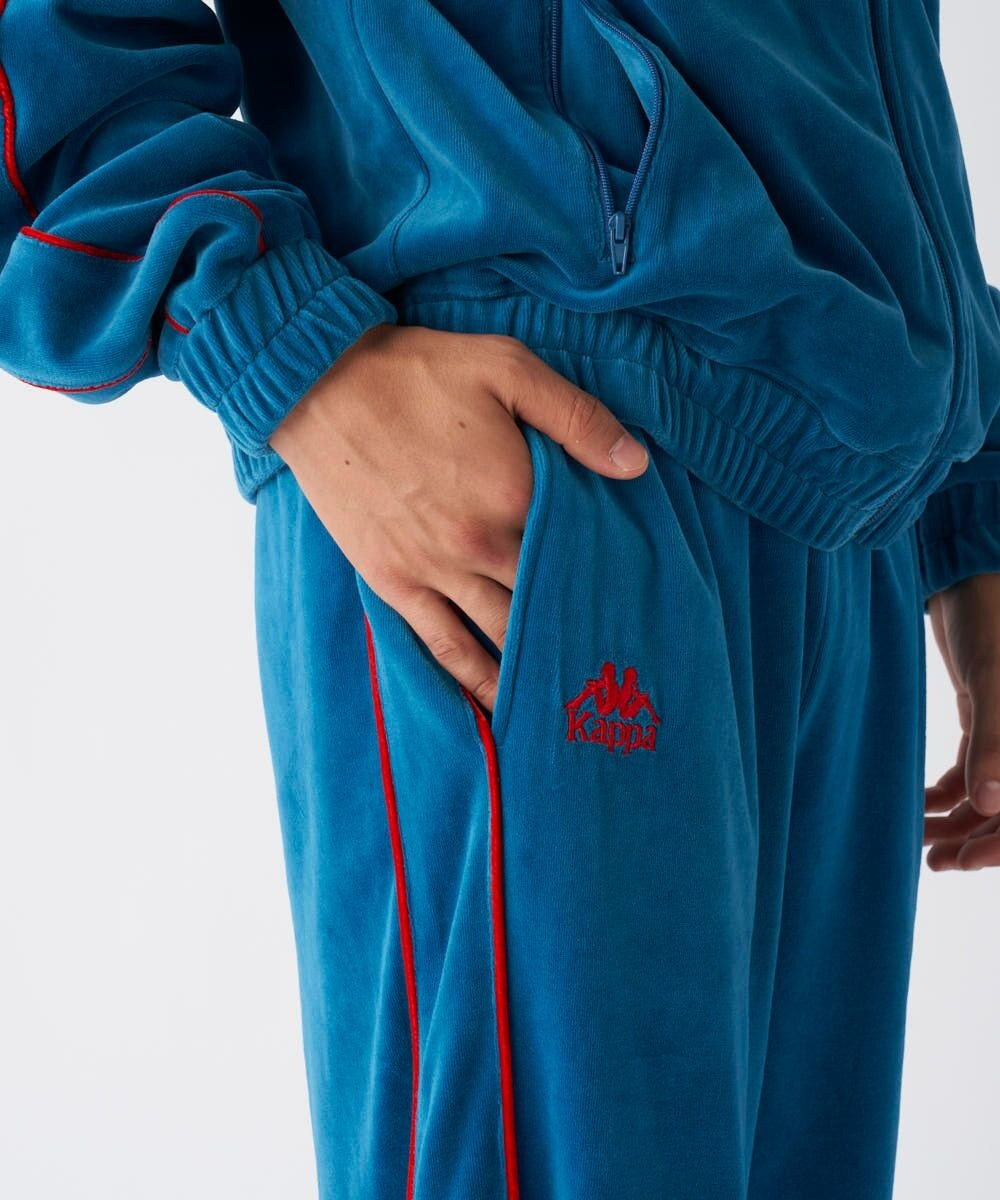 OP／FILA 【Kappa】ワイド ベロアトラックパンツ 