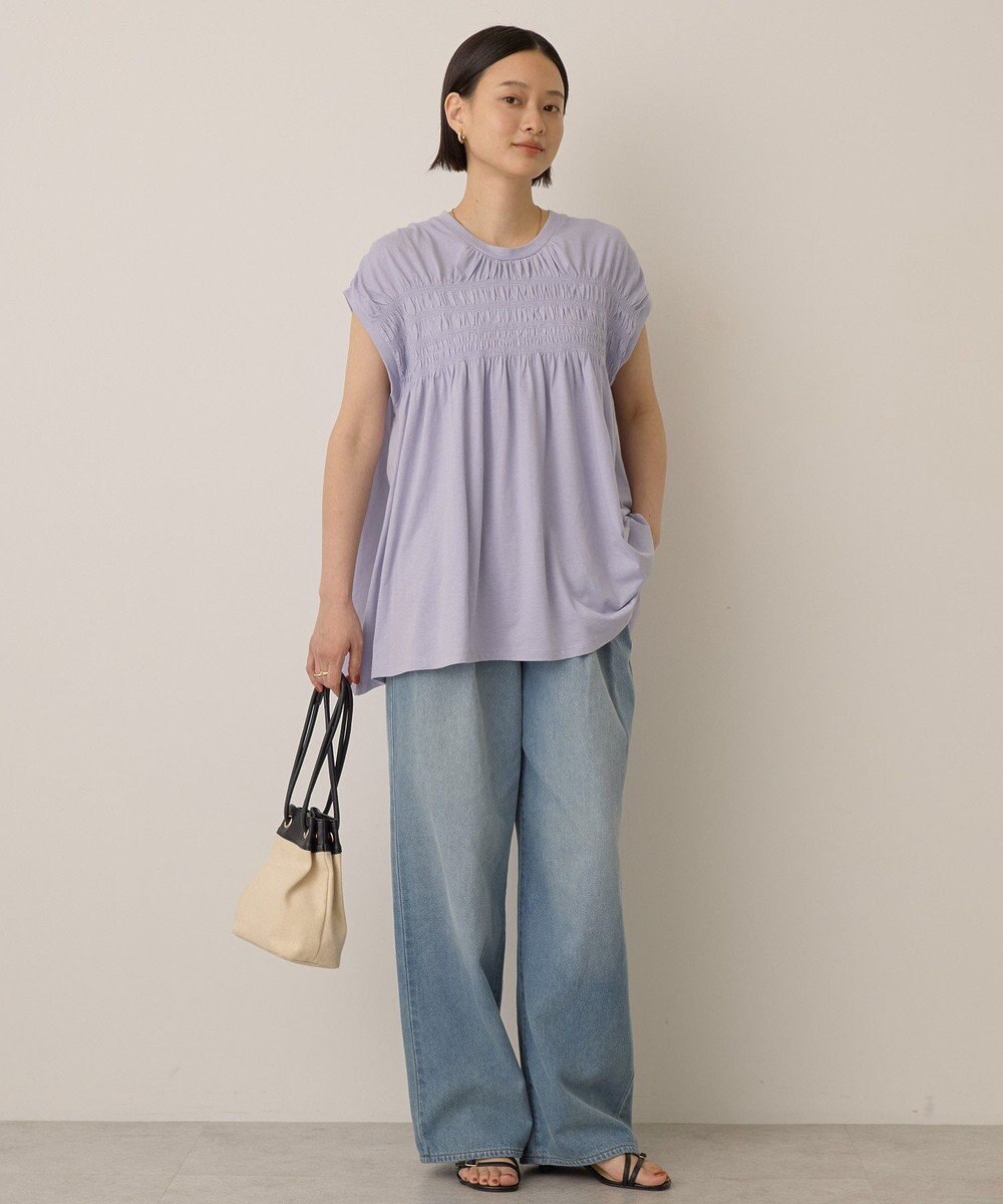 AMERICAN HOLIC シャーリング半袖フレアプルオーバー 