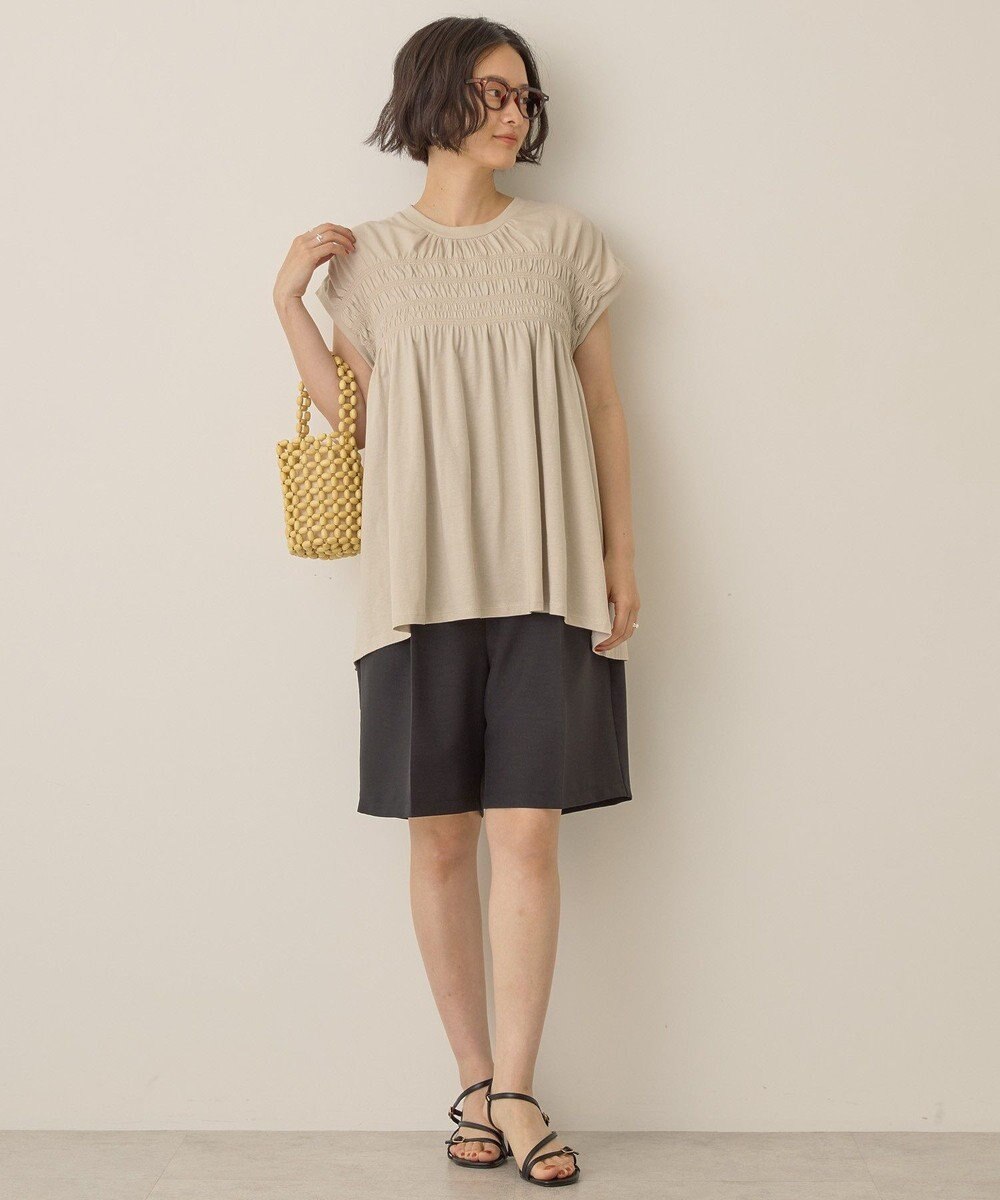 AMERICAN HOLIC シャーリング半袖フレアプルオーバー 