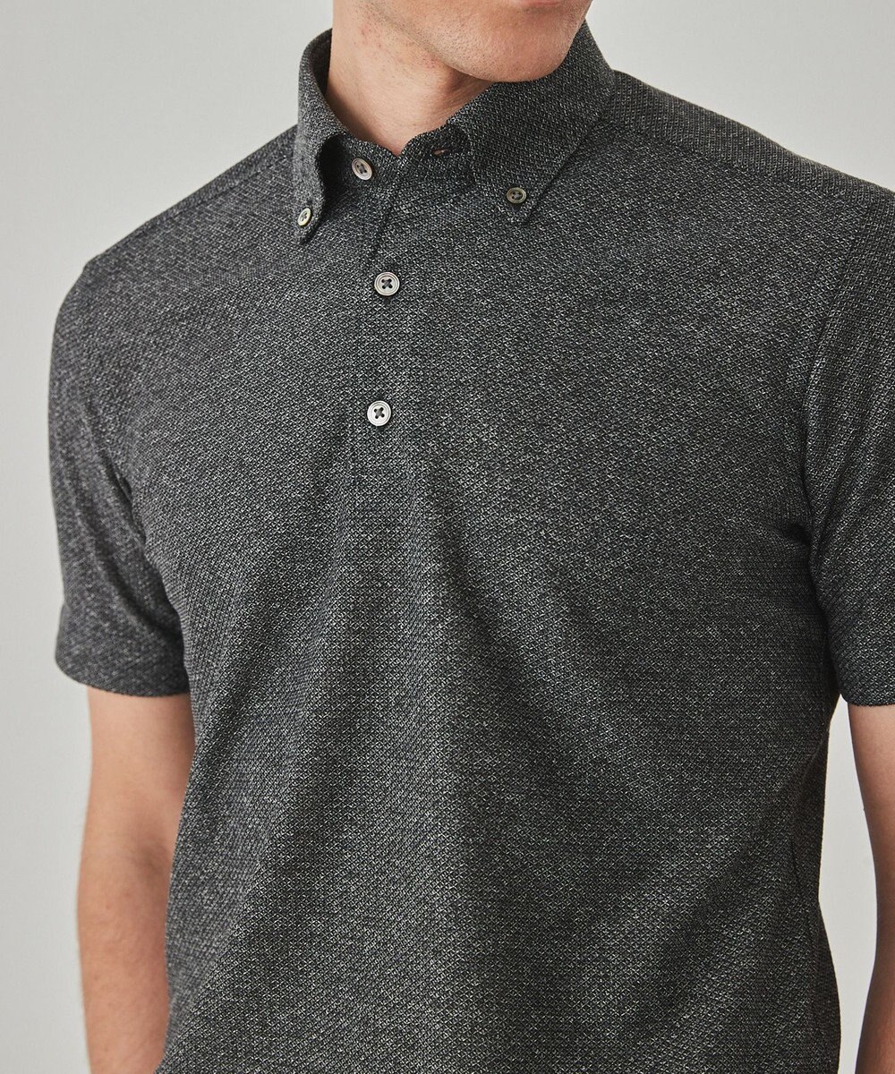 GOTAIRIKU 麻混・襟しっかり【洗える/通気性】ノルマンディーリネン ボタンダウンポロシャツ(25年モデル) 