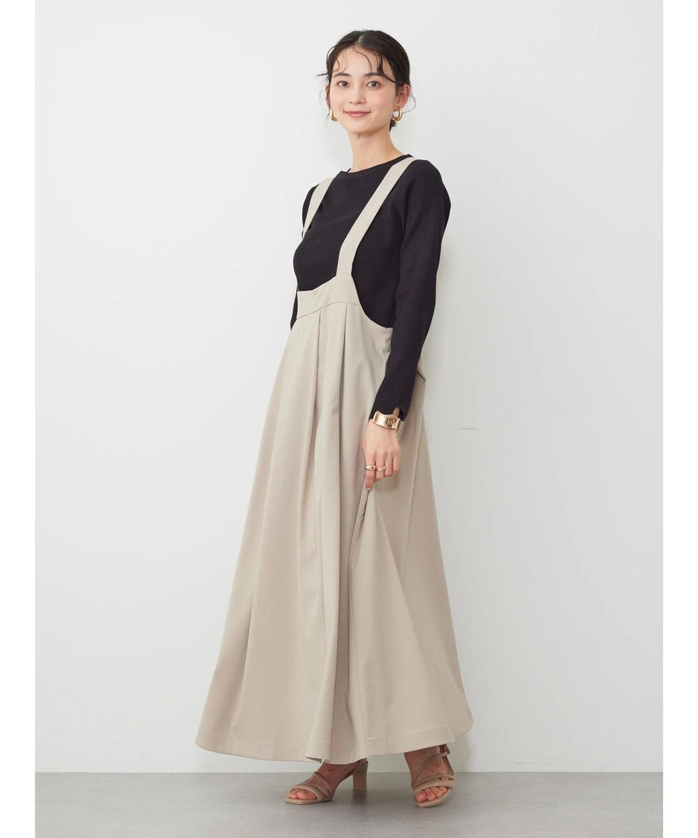 AMERICAN HOLIC 丈違いフロントタックジャンバースカート 