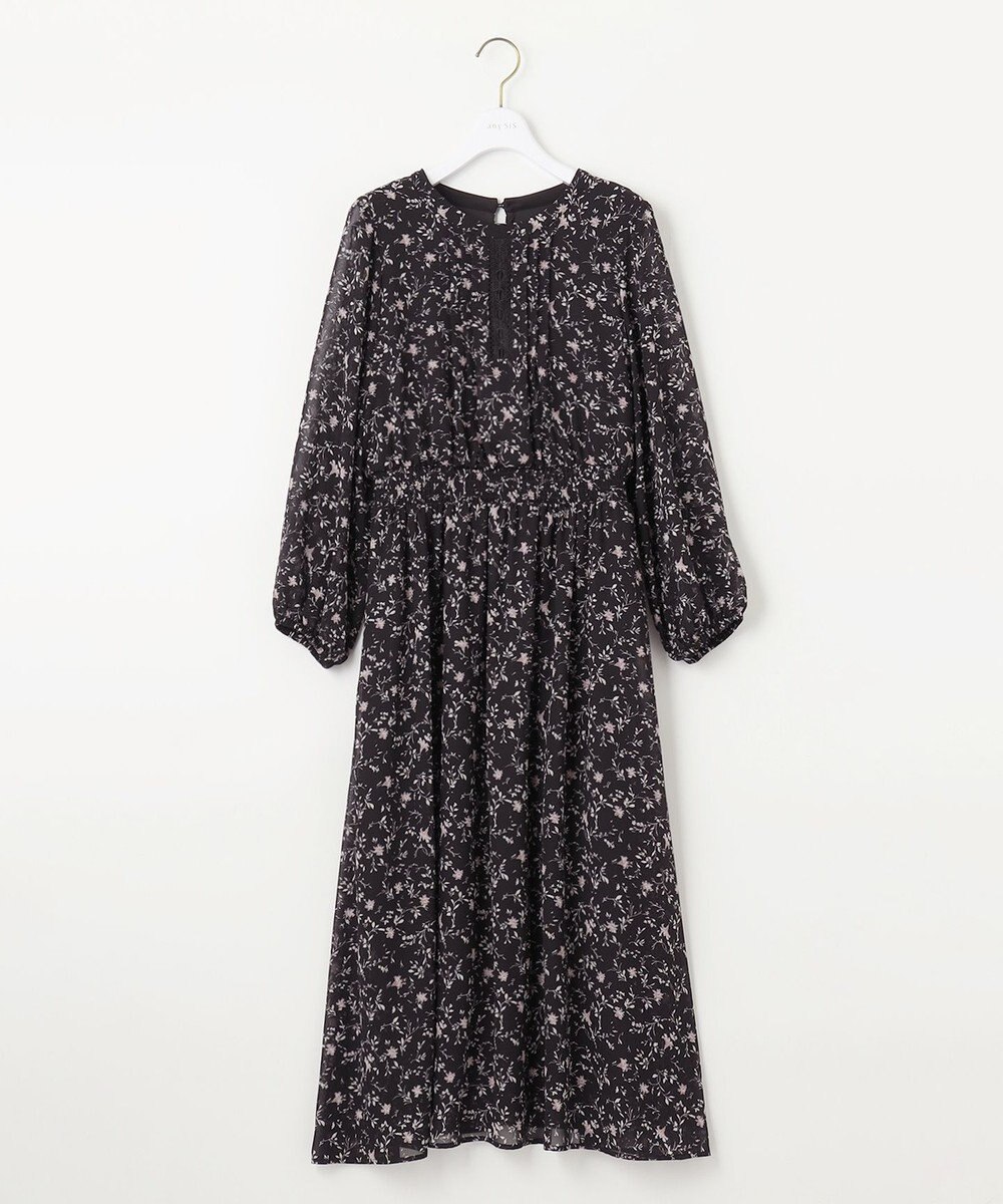 ANY SIS 【洗える】フラワーブルームパフスーブ ワンピース 