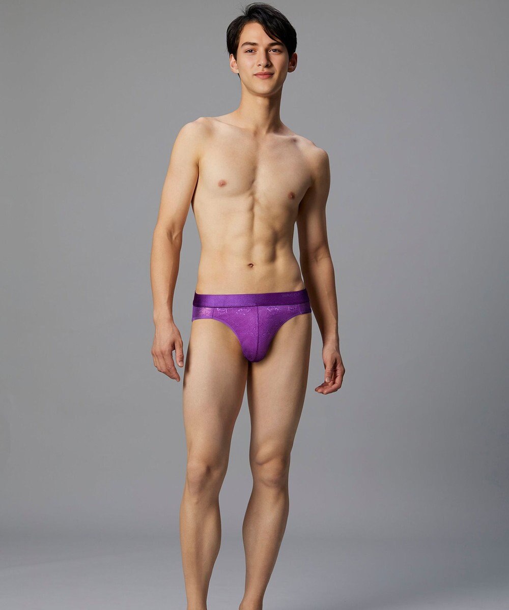 WACOAL MEN WACOAL MEN 【レースブリーフ】 ブリーフ フロント立体設計 通気性 花柄レース 前閉じ 下着 ビキニ メンズ WF1822 /ワコールメン 