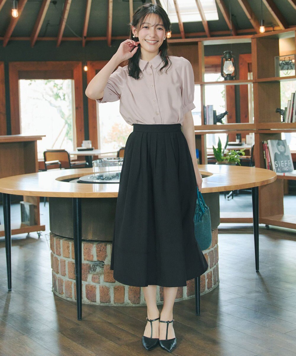 Tiaclasse 【新色追加】パフスリーブシャツブラウス 