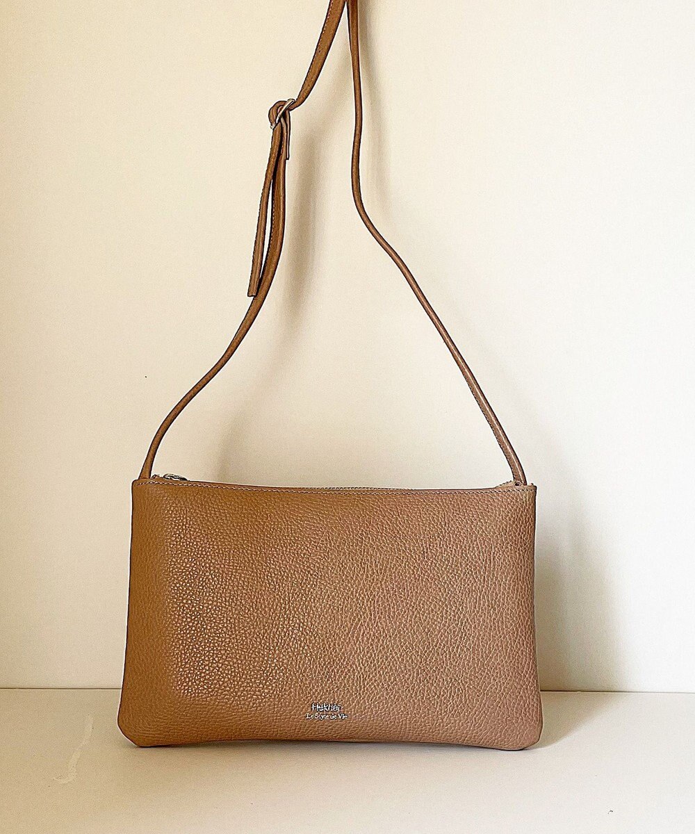 Hekhèr Le Style de Vie 新色追加【日本製】シュリンクレザー スクエアショルダーバッグ 