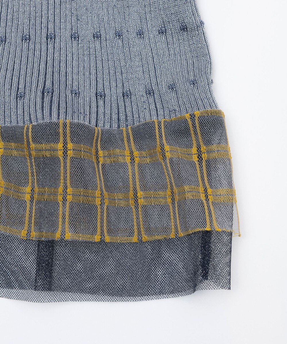 TRICOTE リブノースリーブニット 