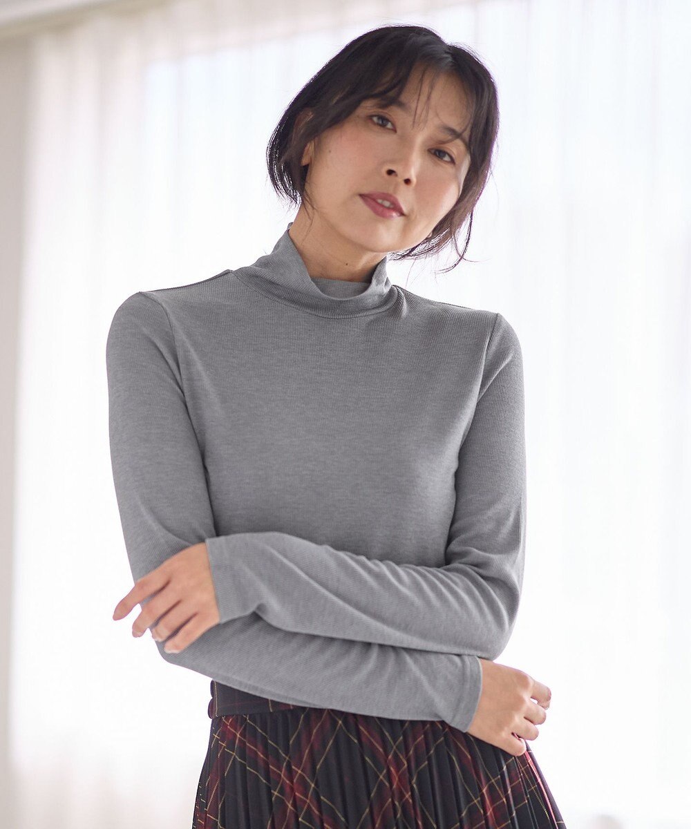 ANY 【洗濯機可】アクリルレーヨンリブタートル 