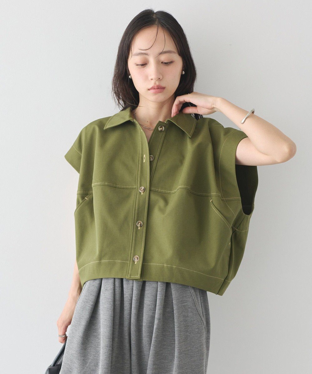 earth music&ecology コクーンフォルムシャツ 