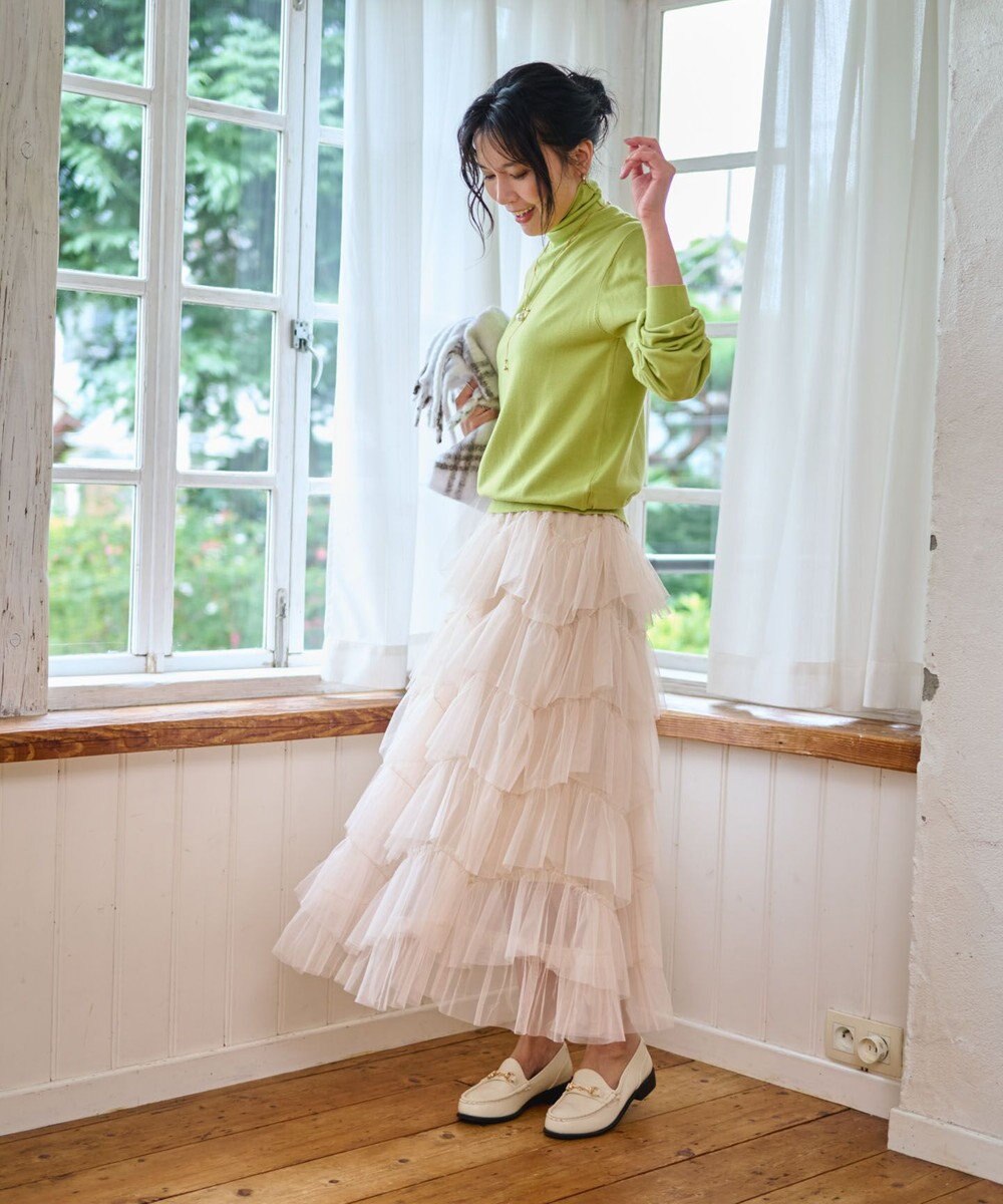 WEGO 【WEB限定/25年秋冬新作/洗濯OK/毛玉レス】タートルネックニット 