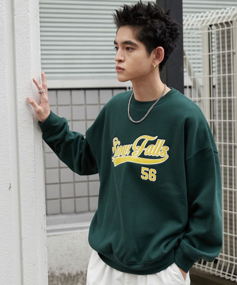 WEGO 【２点SET】アクセ付きグラフィックプルオーバー 