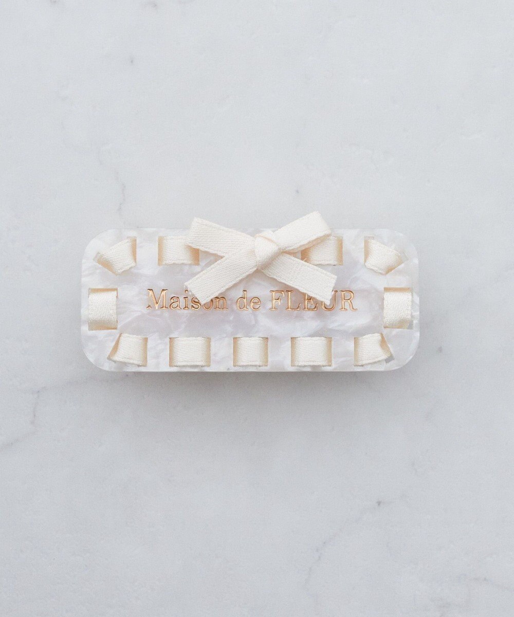Maison de FLEUR クロッシェリボンクリップ 