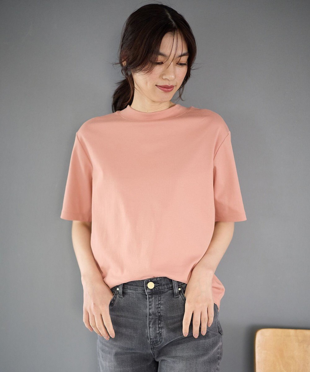 ANY 【接触冷感/UVケア】マルチファンクションモックネックTシャツ 