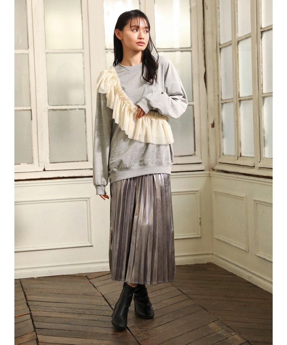 Green Parks ・ＳＵＧＡＲ　ＳＰＯＯＮ　３ｗａｙチュールフリルスウェット 