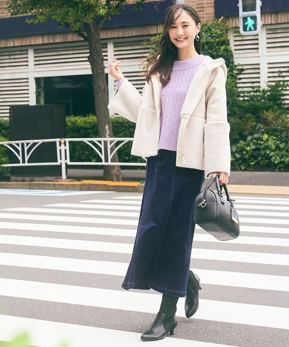 ANY SIS 【23.0~24.5cm】リブポインテッド ブーツ 