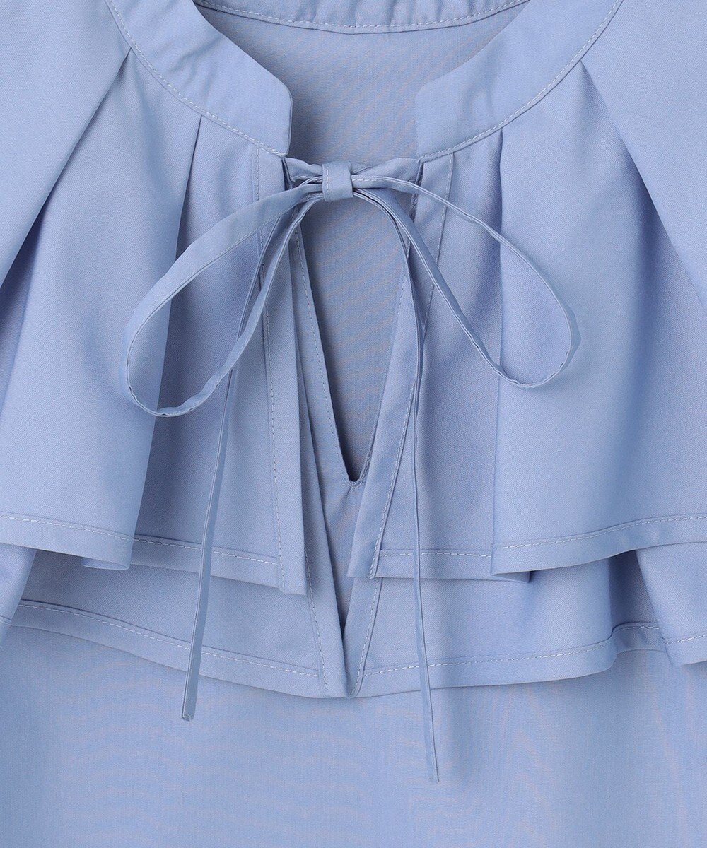 Feroux 【洗える】バイカラー ブラウス 