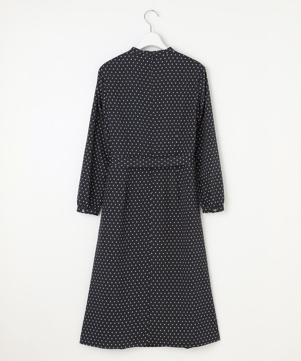 J.PRESS LADIES L 【洗える】ジオメトリックプリント ワンピース 