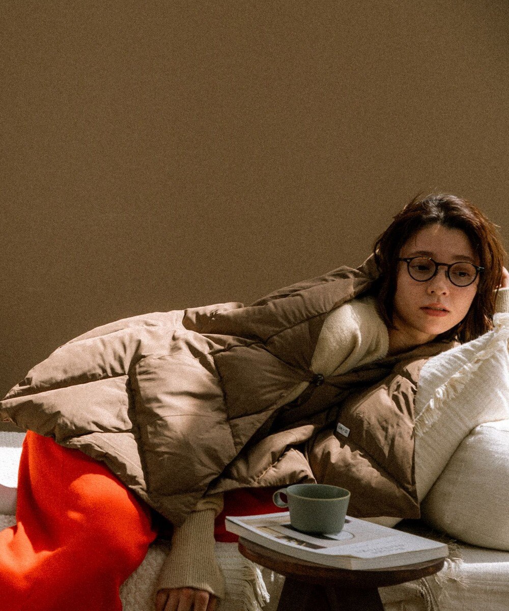 KWD 【日本製/UNISEX】DOWN SHAWL グリーンダウン ダウンショール 