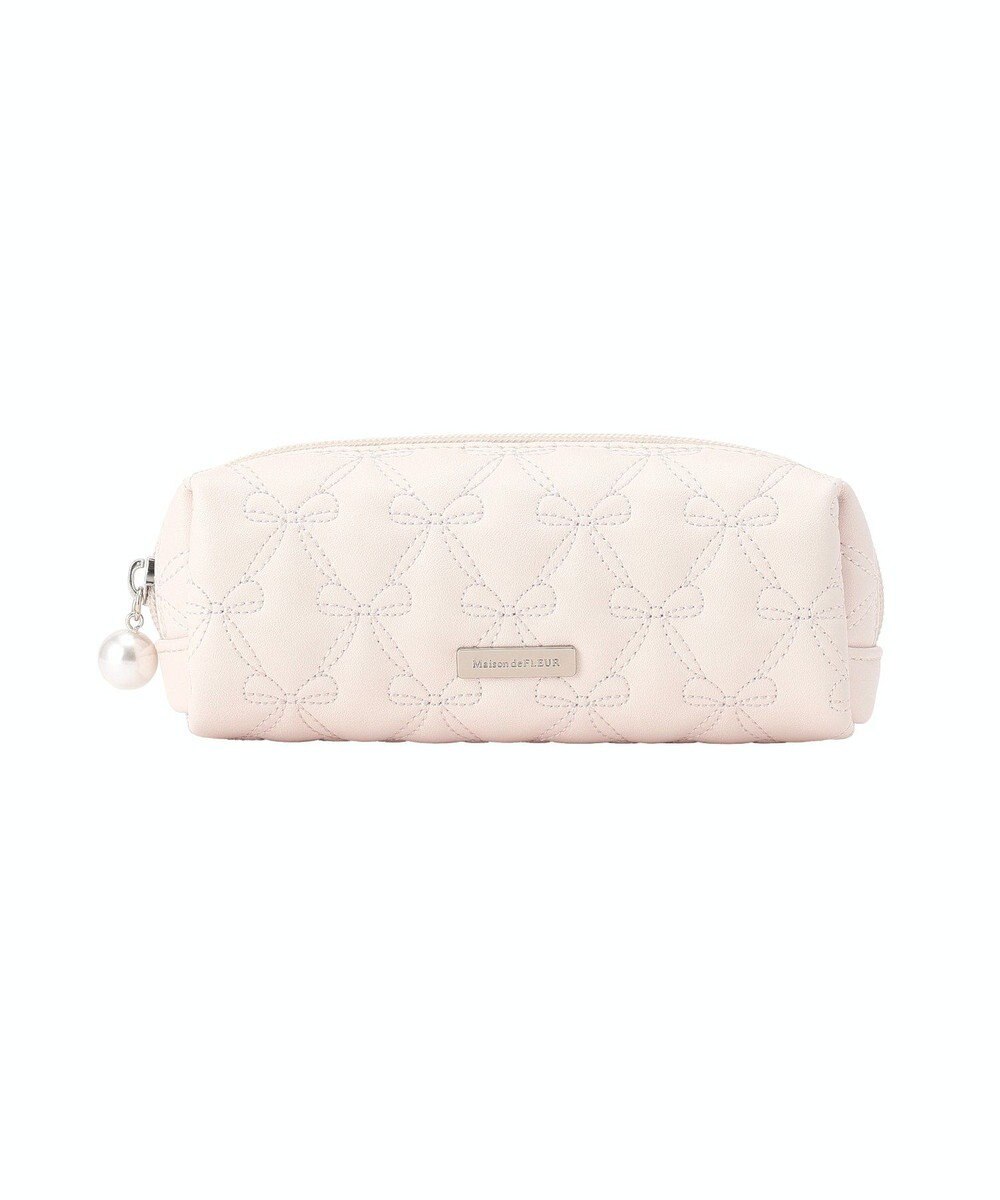 Maison de FLEUR リボンキルティングロングポーチ 
