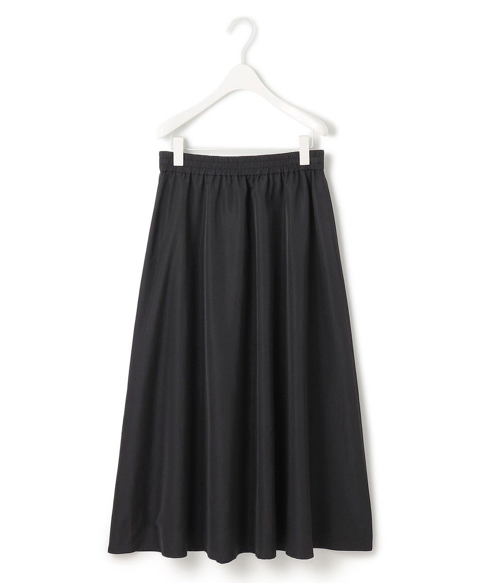 ICB L 【UVケア・速乾・洗える】シルクエステルタフタ フレアスカート 