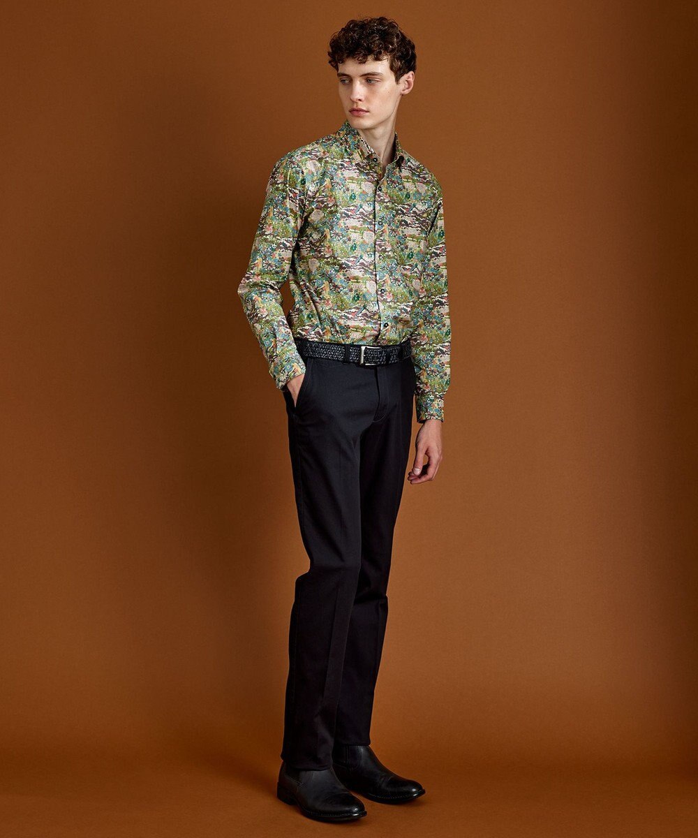 JOSEPH ABBOUD 【人気】ウエストも伸びる！ 定番 オーガニックストレッチパンツ 