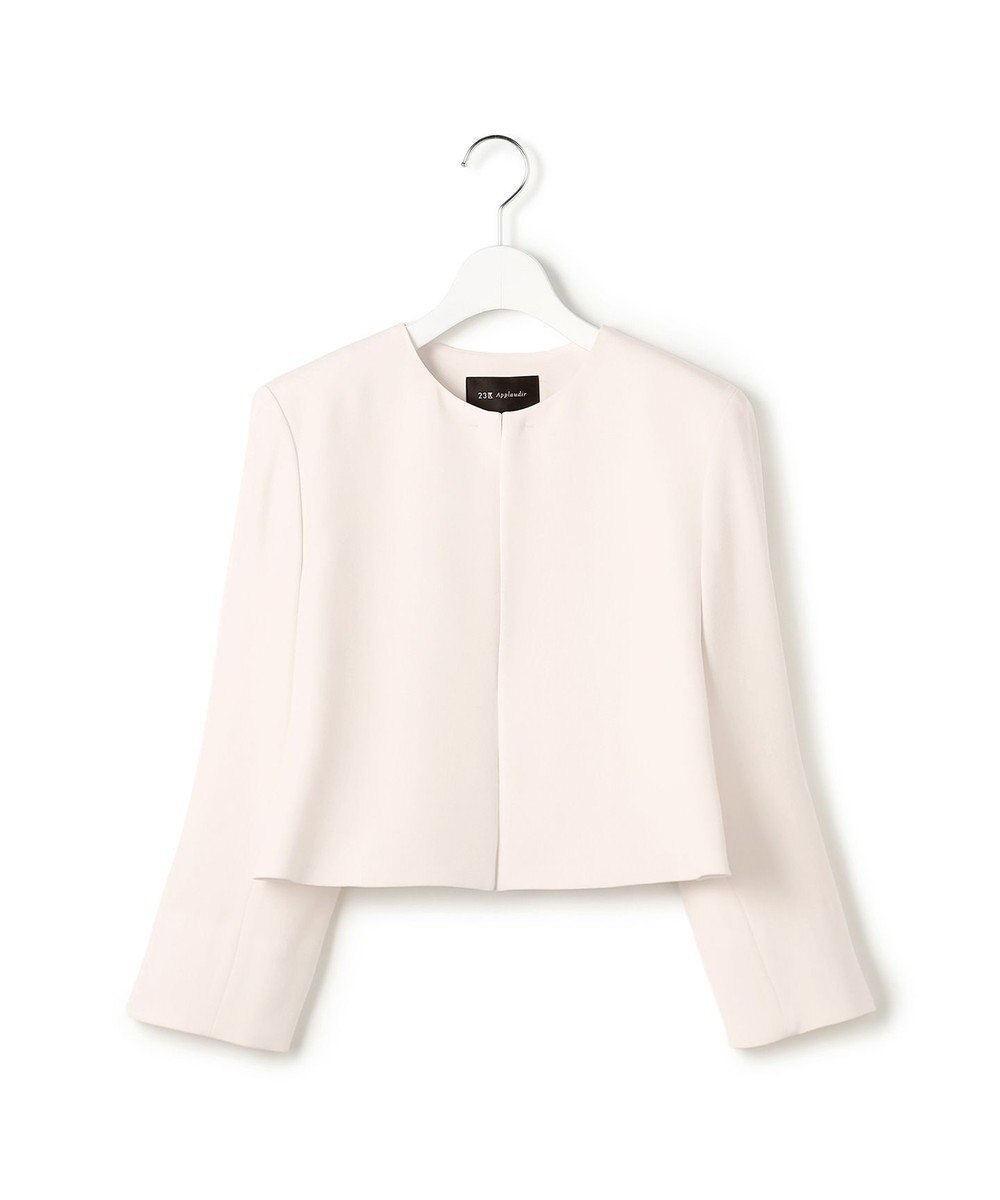 23区 S 【APPLAUDIR】クリアジョーゼット コンパクトタックジャケット 