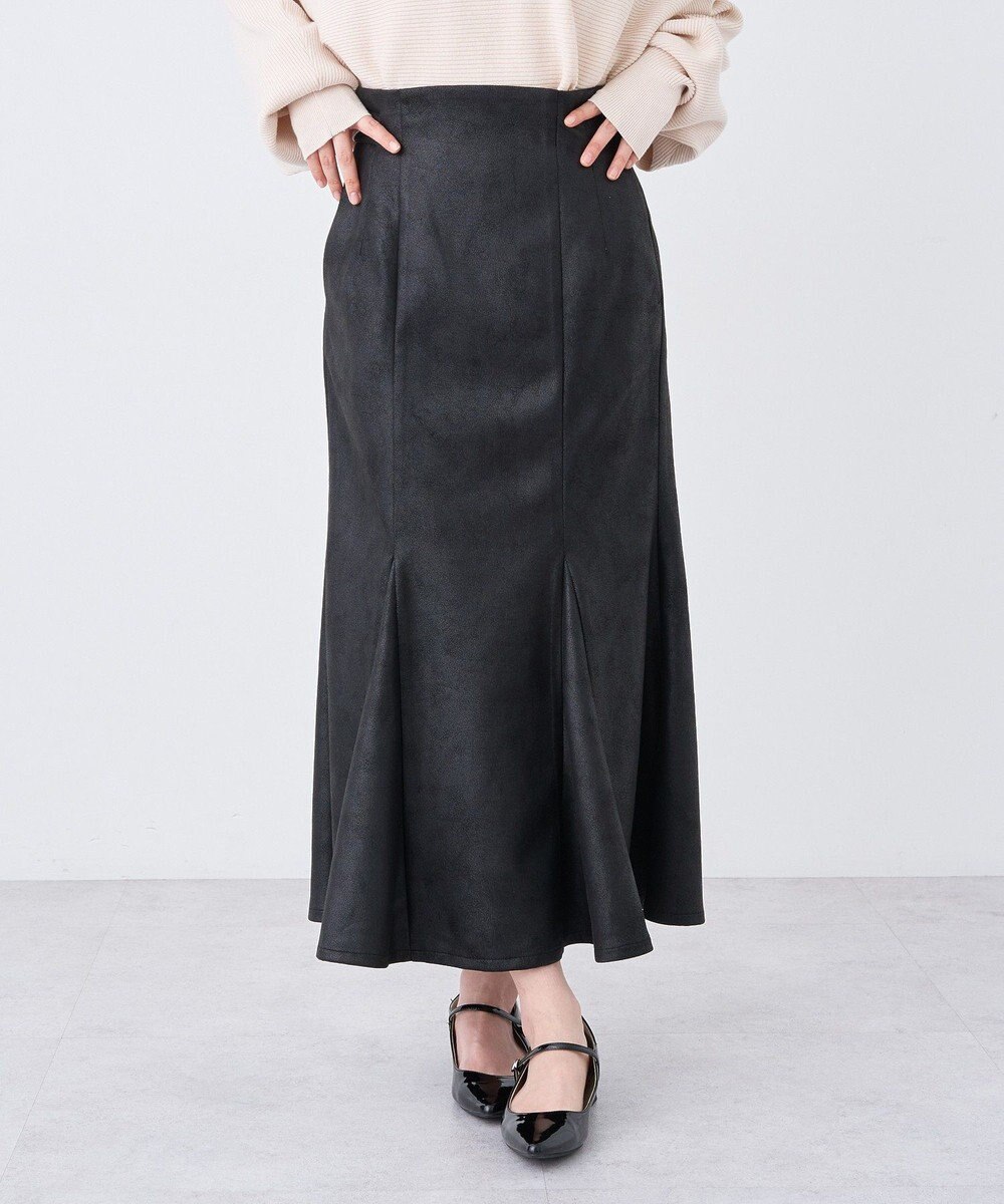 earth music&ecology フェイクレザーマーメイドスカート 