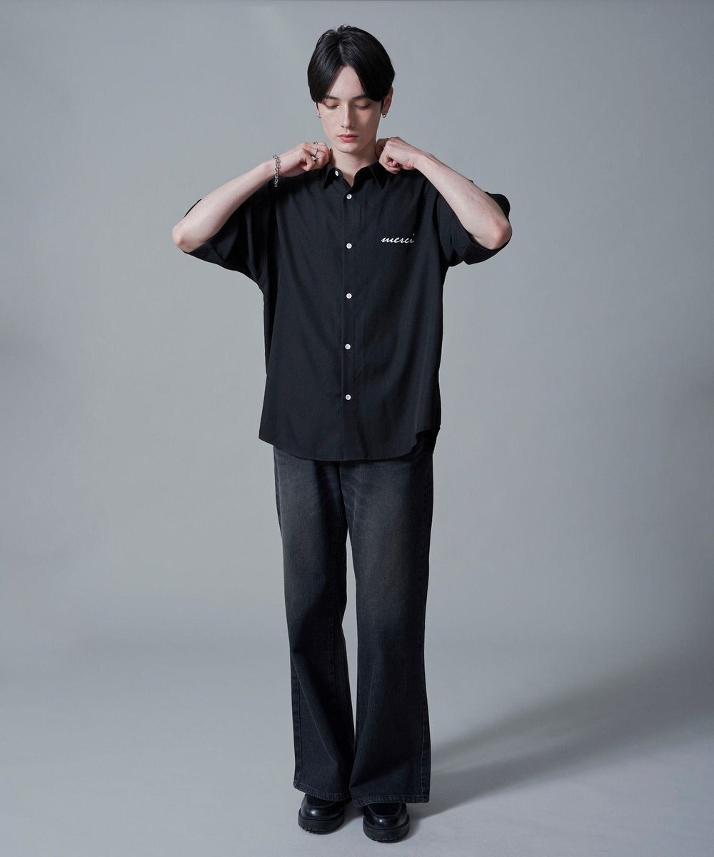 WEGO 【速乾/しわになりにくい/MLサイズ展開】アムンゼンワンポイントBIGシャツ（SS） 