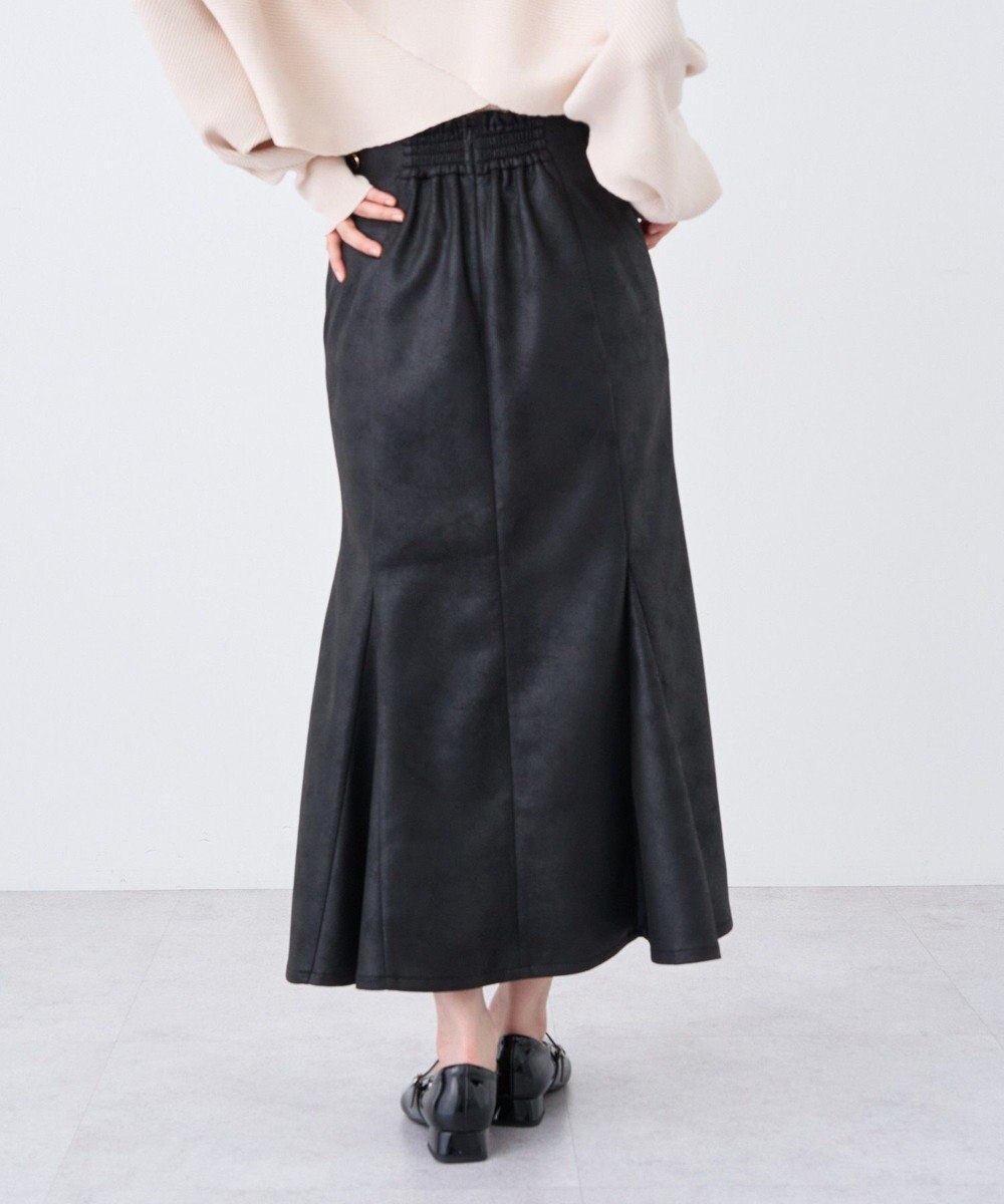 earth music&ecology フェイクレザーマーメイドスカート 
