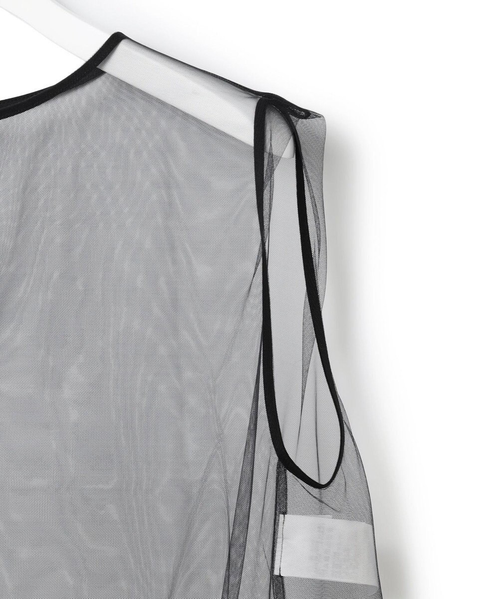 23区 【GOLD LABEL/見上愛さん着用】チュール ペプラムブラウス 