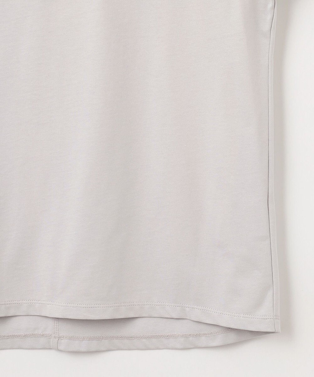 組曲 【洗える】レリーフスリーブジャージー カットソー 