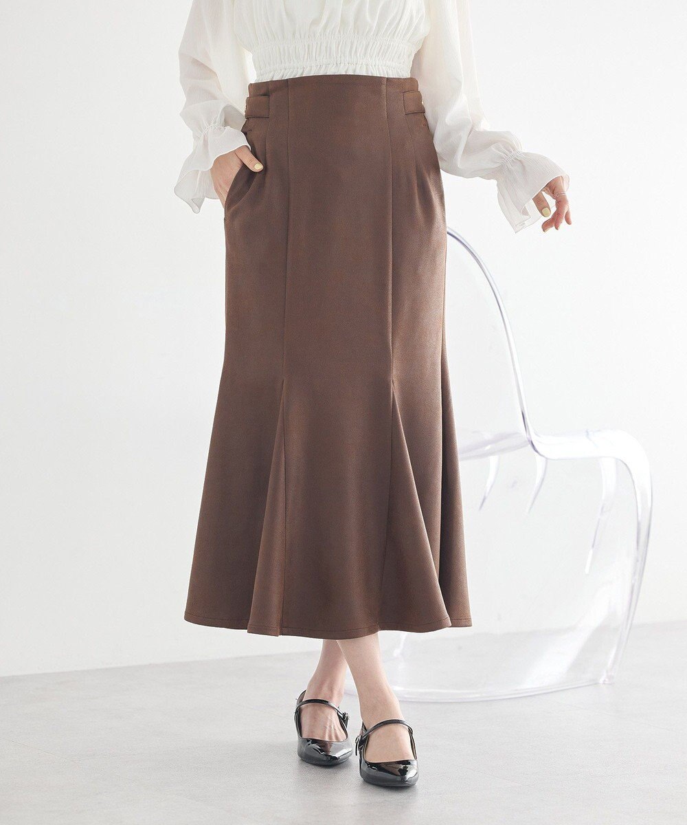 earth music&ecology フェイクレザーマーメイドスカート 