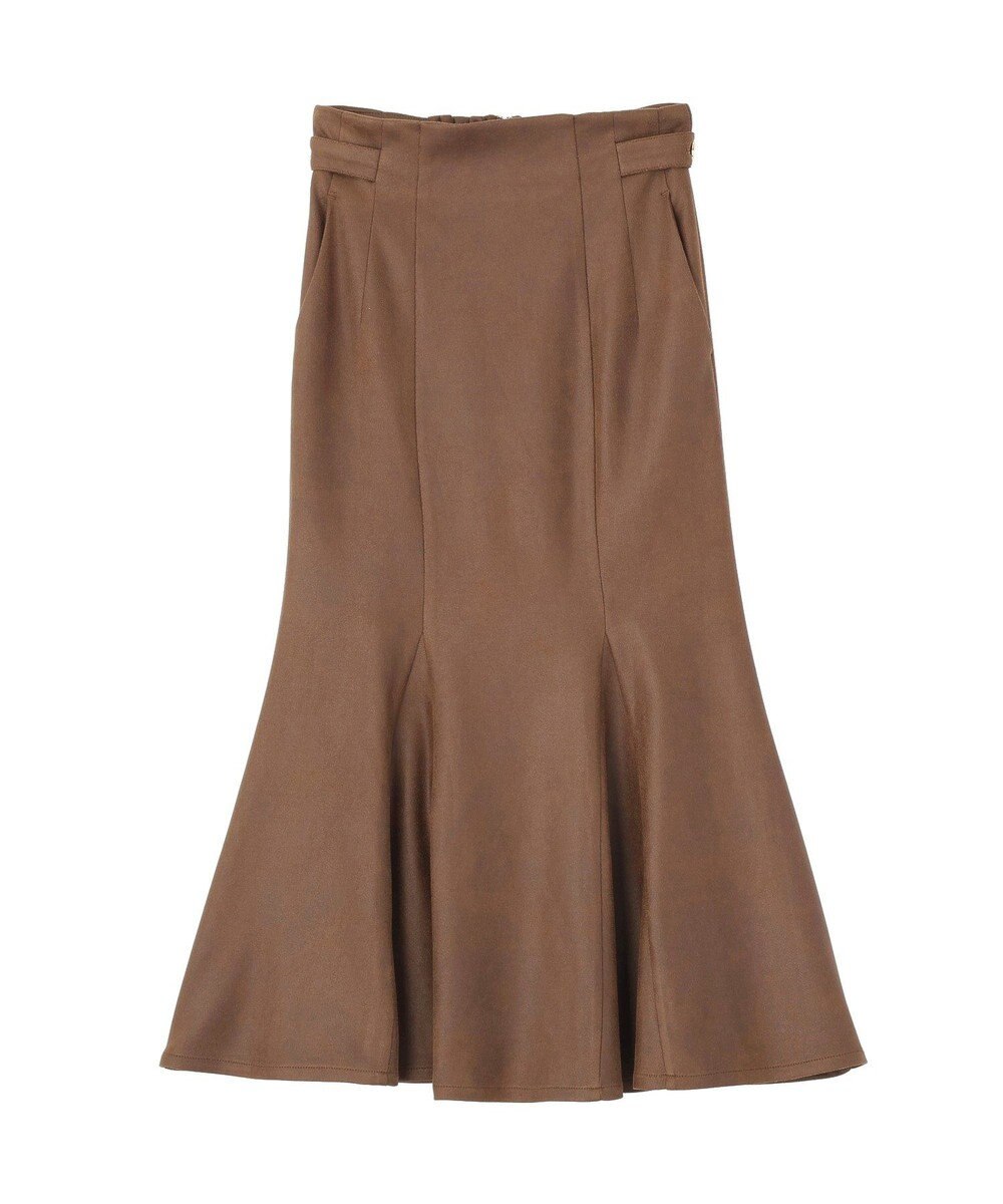 earth music&ecology フェイクレザーマーメイドスカート 