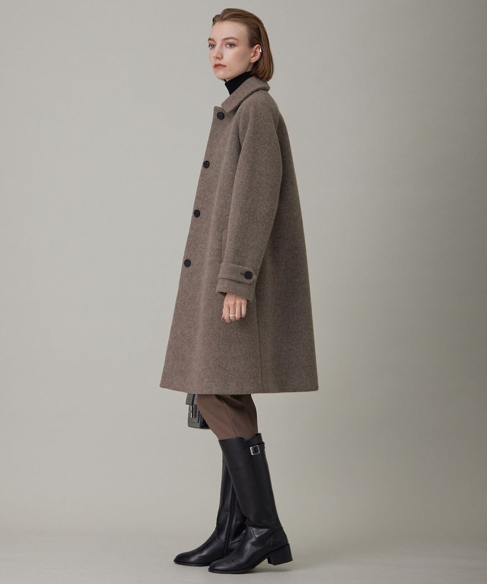 ICB ライトシャギーボンディング ステンカラーコート 