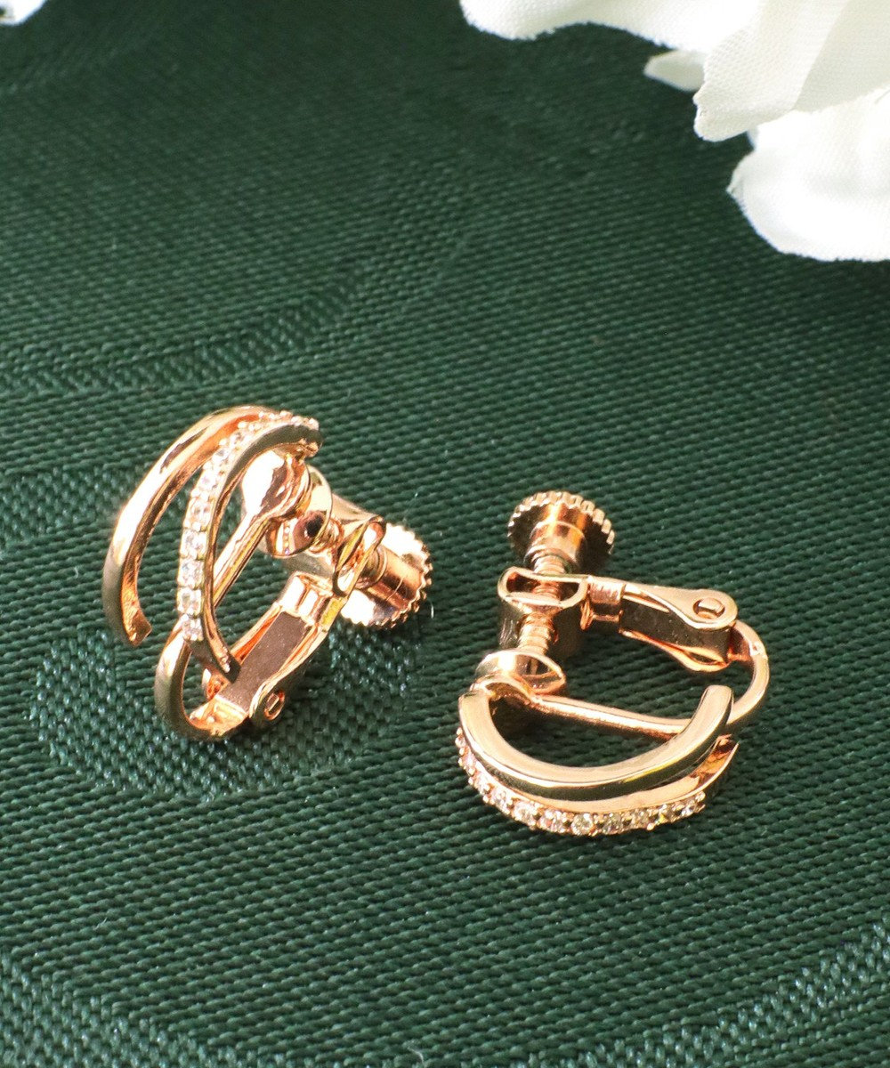 Tiaclasse ツーラインイヤリング 