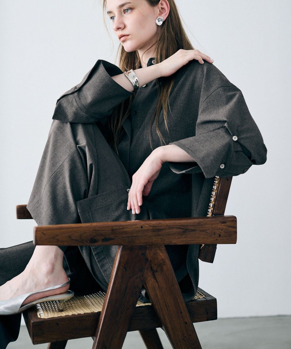 uncrave TRツイル BIGシャツ 