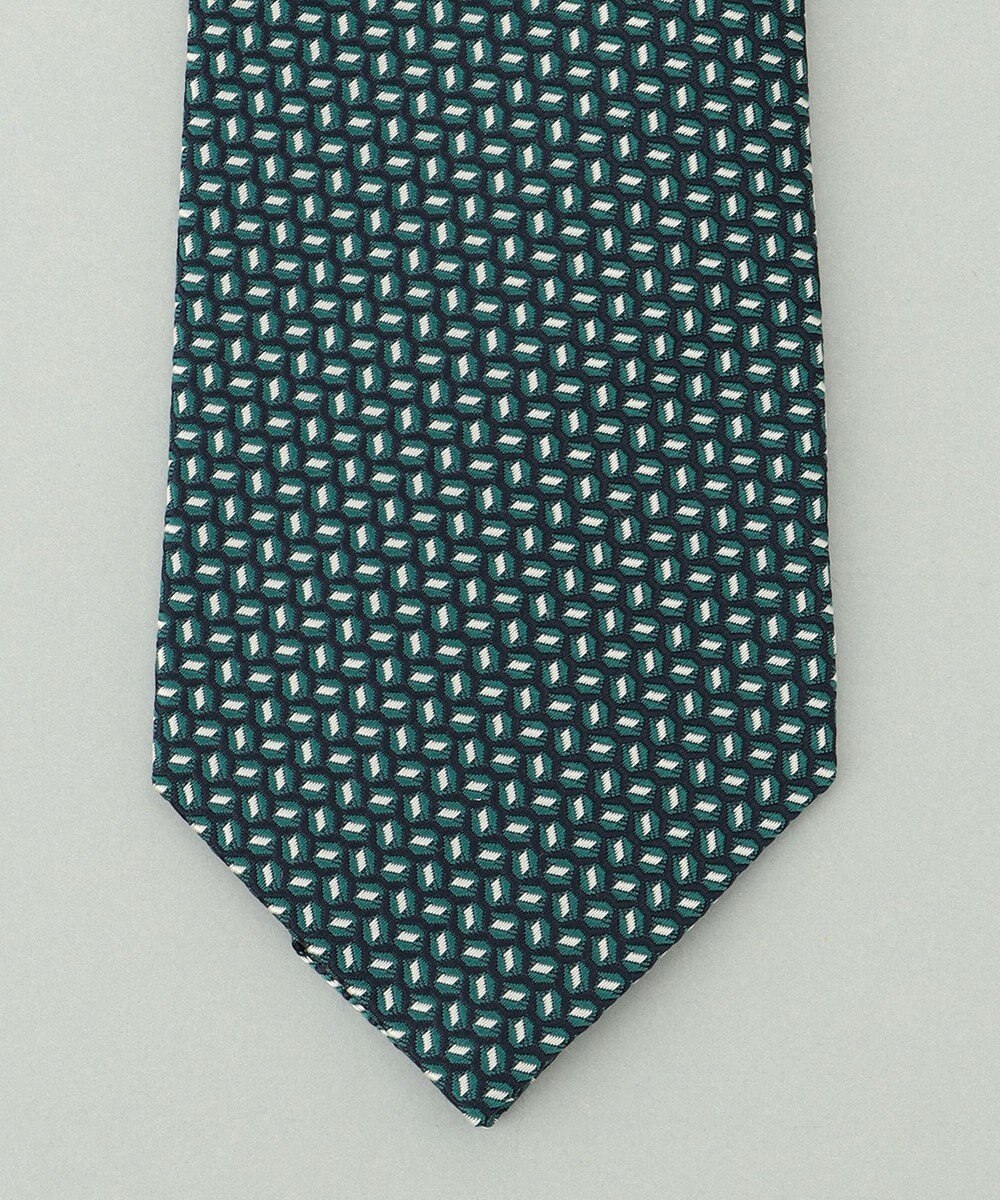 GOTAIRIKU 【日本製】西陣ネクタイ_ネイビー×グリーン系 
