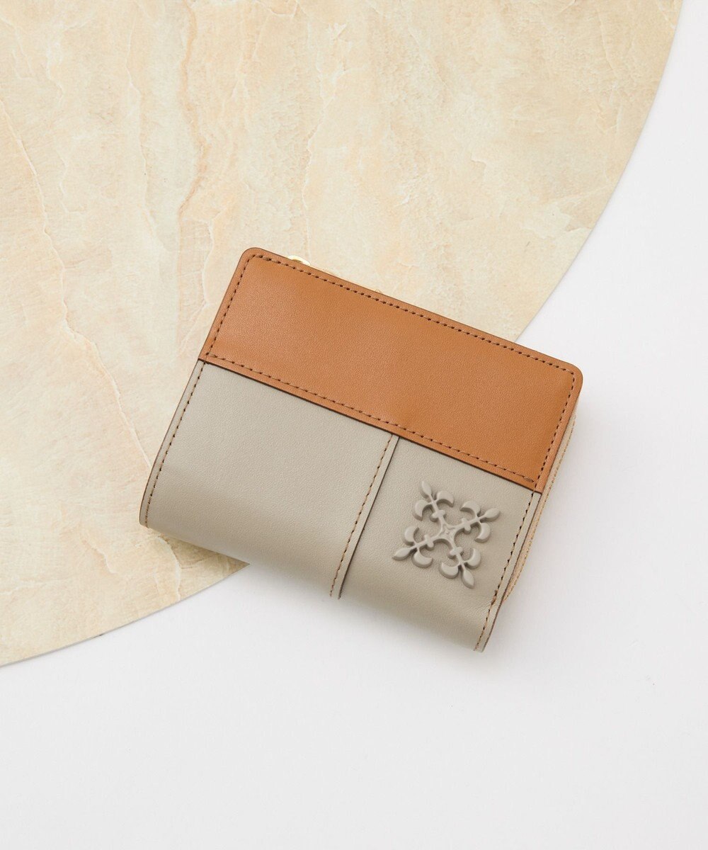 russet 【2025AW新作】パッチワークハーフウォレット(SO-430) 