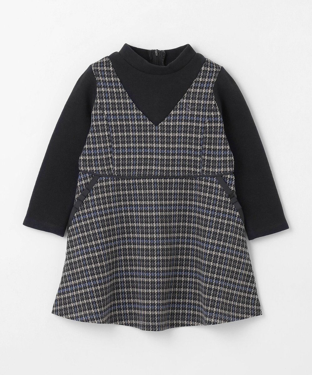 組曲 KIDS 【90-100㎝】チェックワンピース 