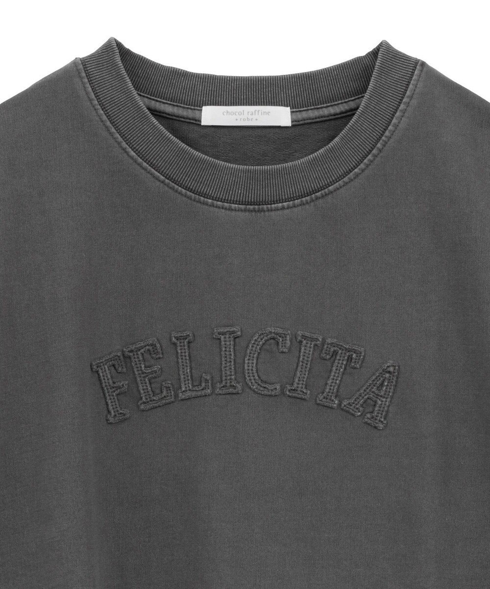 Green Parks ピグメントロゴ刺繍裏毛プルオーバー 