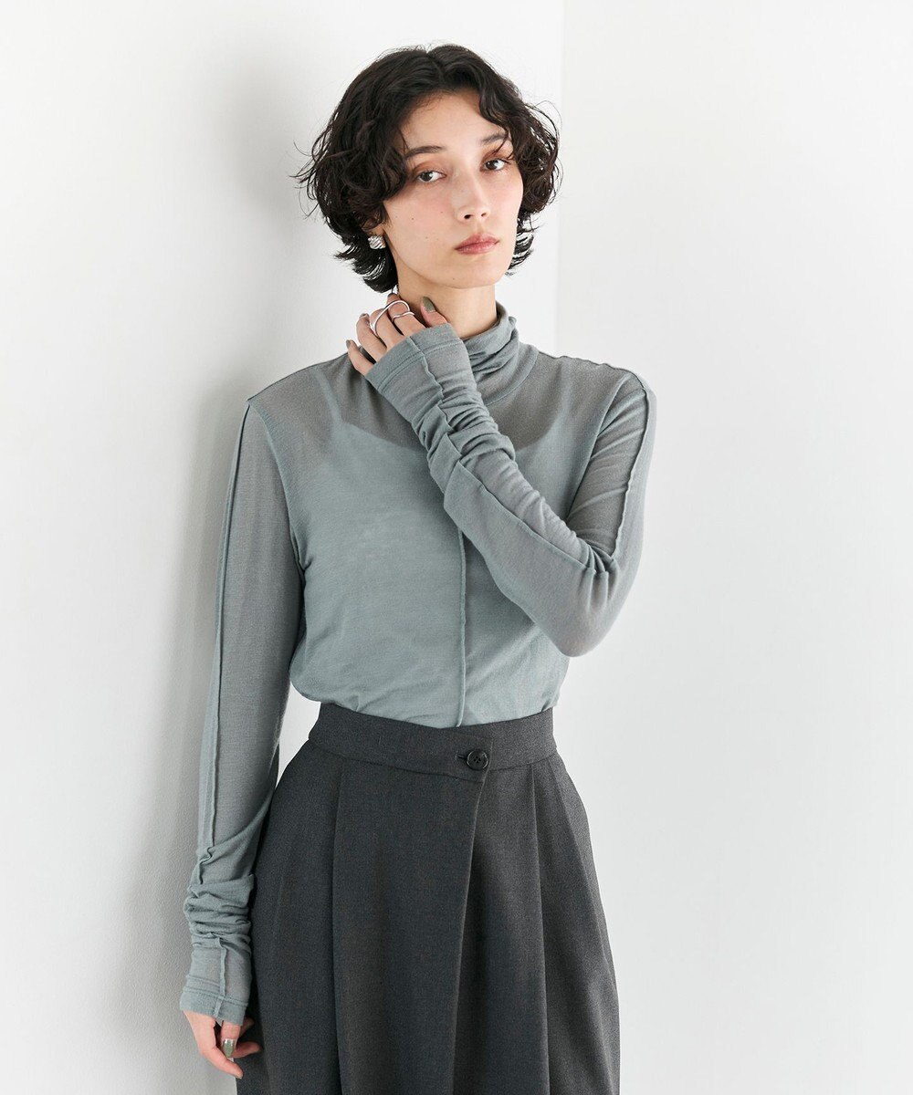 #Newans 【ストレッチ】【カシミヤ混】カシミヤシルクジャージー 