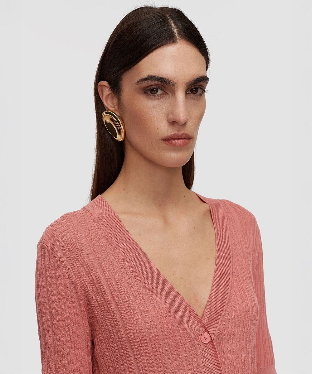 JOSEPH クリンクルリブ　カーディガン 