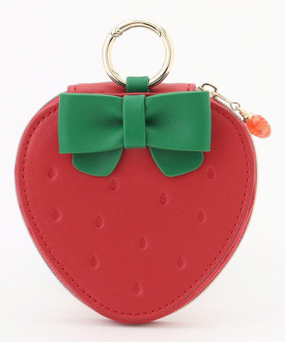 ANY KIDS 【Strawberry Collection】カラビナ付きいちごポーチ 