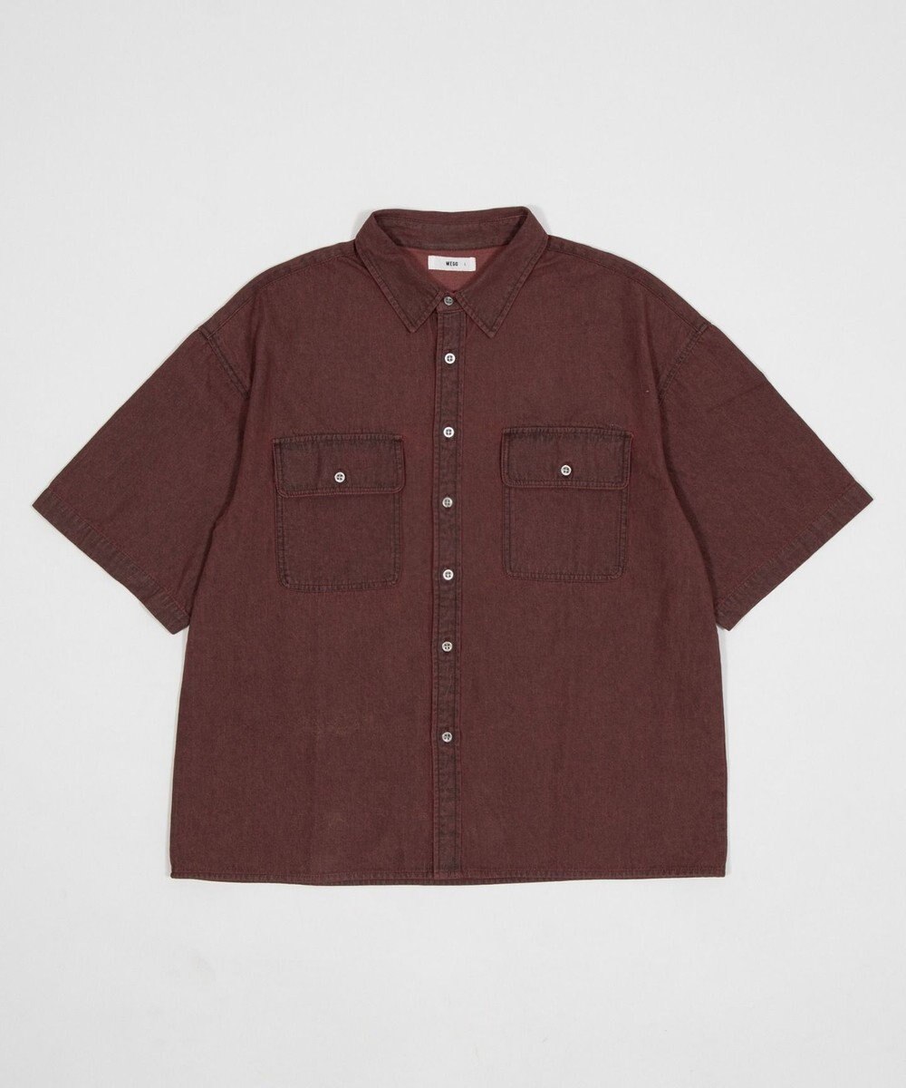 WEGO 【ユニセックス着用ITEM/MLサイズ展開】カラーデニムシャツ（SS） 