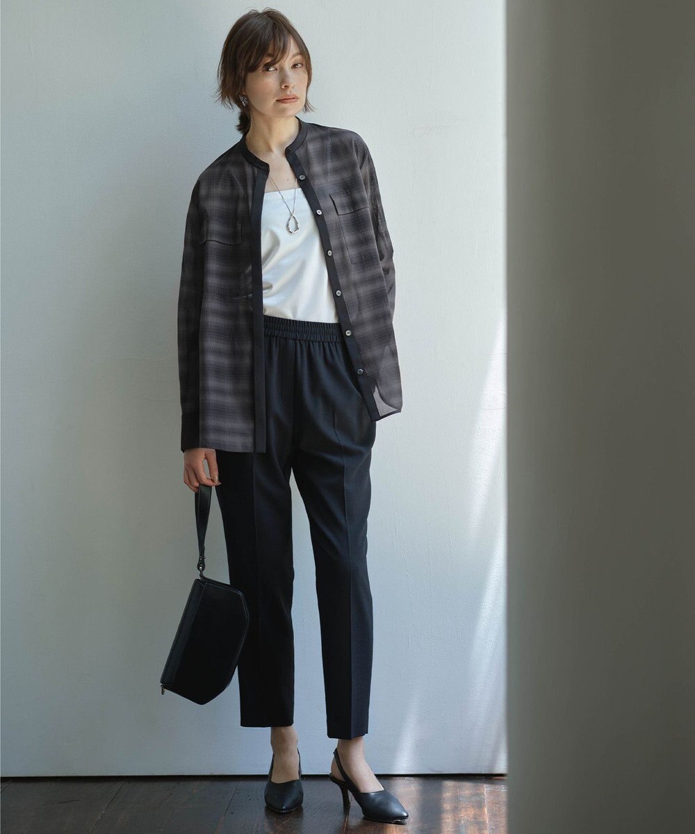 ICB L 【接触冷感・UVケア・速乾・洗える】カップ付きサテンキャミソール 