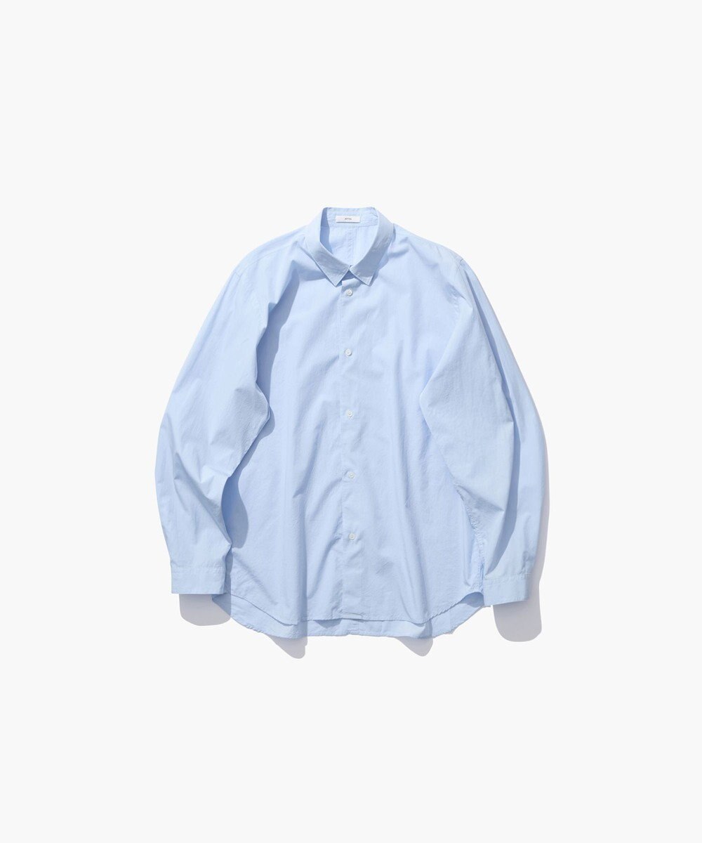 ATON SHRINK COTTON LAWN | オーバーサイズシャツ - UNISEX 