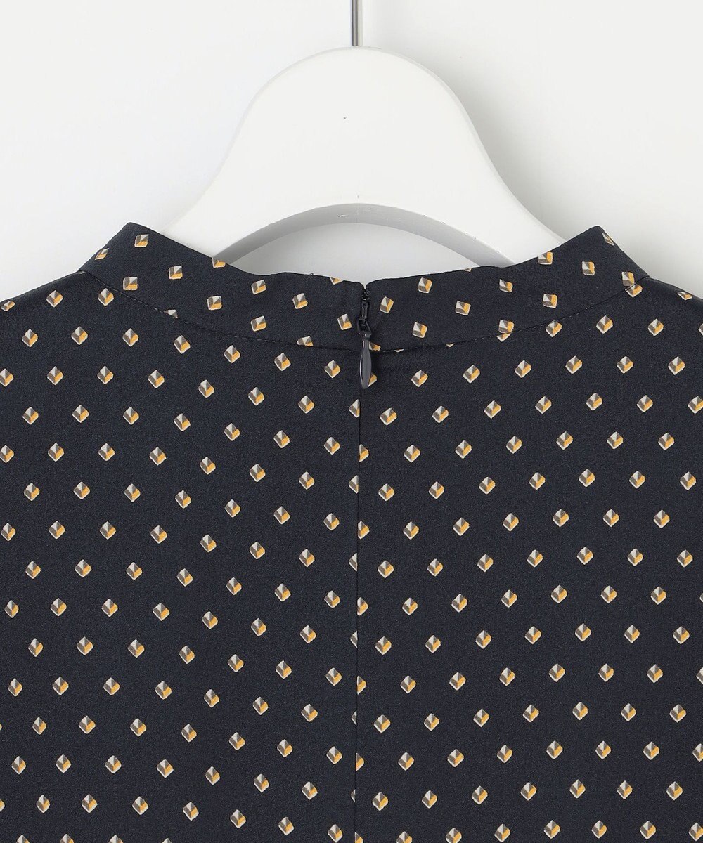 J.PRESS LADIES L 【洗える】ジオメトリックプリント ワンピース 