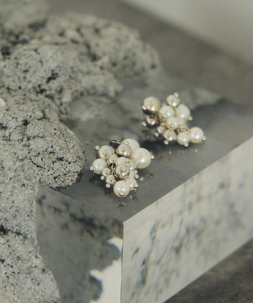 YECCA VECCA パールMIXボリュームピアス 