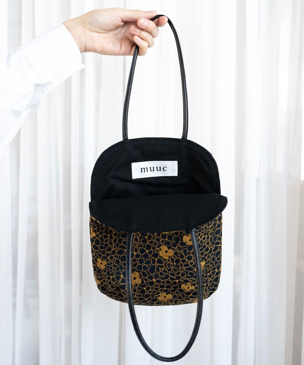 AND WOOL 【手刺繍のような刺繍が美しい】ハイドランジア刺繍 miniバッグ 