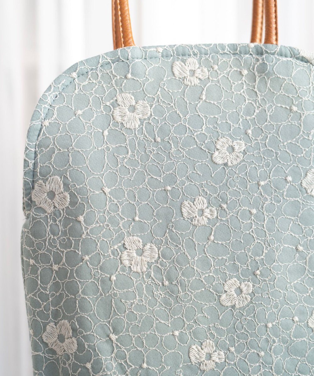 AND WOOL 【手刺繍のような刺繍が美しい】ハイドランジア刺繍 miniバッグ 